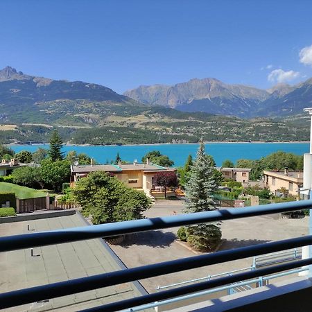 Studio Vue Sur Lac Et Montagne Savines Esterno foto