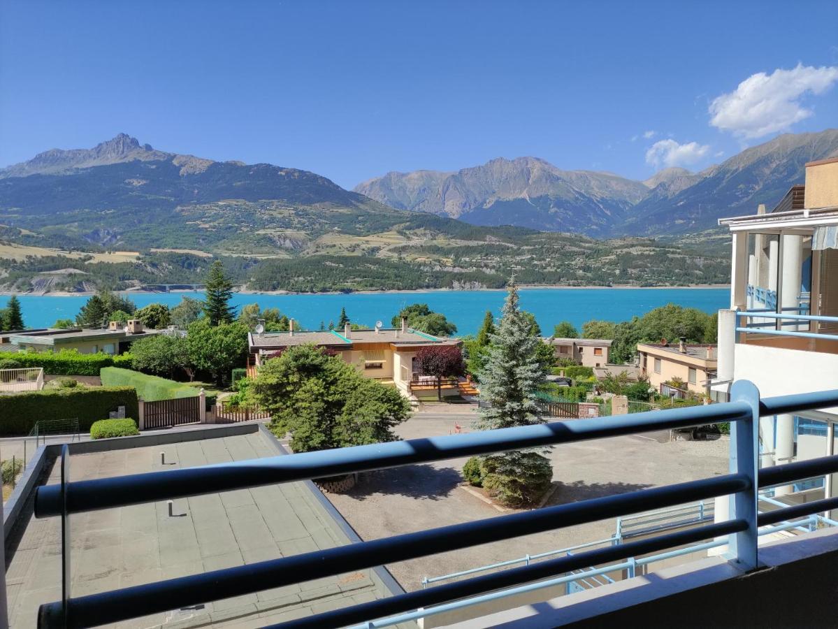 Studio Vue Sur Lac Et Montagne Savines Esterno foto
